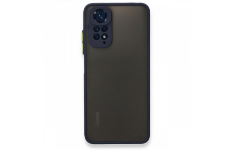 Newface Xiaomi Redmi Note 11S Kılıf Montreal Silikon Kapak - Lacivert
