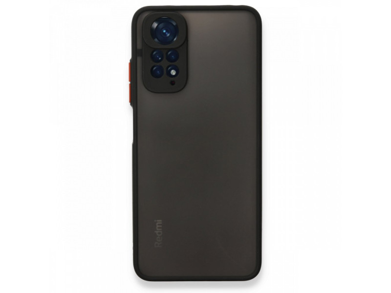 Newface Xiaomi Redmi Note 11S Kılıf Montreal Silikon Kapak - Siyah