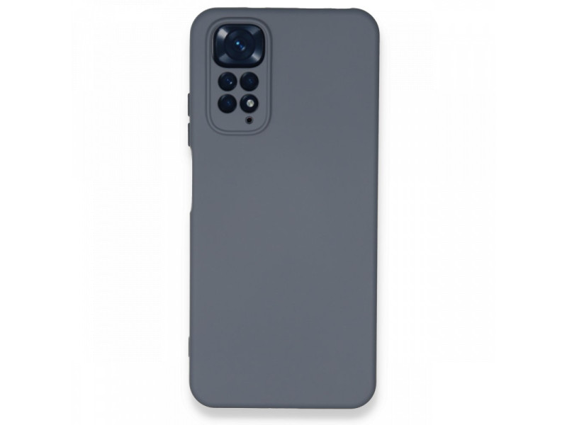 Newface Xiaomi Redmi Note 11S Kılıf Nano içi Kadife Silikon - Gri