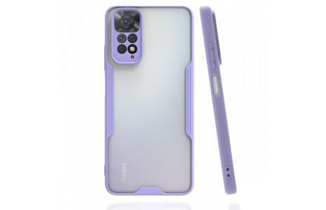 Newface Xiaomi Redmi Note 11S Kılıf Platin Silikon - Lila