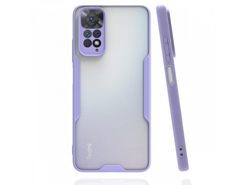 Newface Xiaomi Redmi Note 11S Kılıf Platin Silikon - Lila