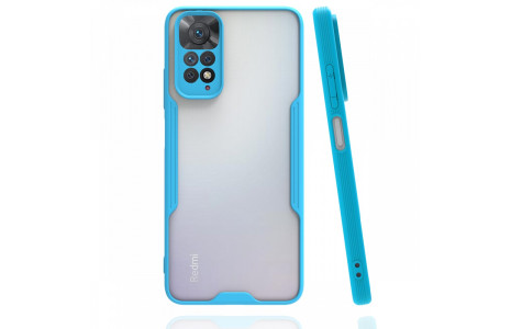 Newface Xiaomi Redmi Note 11S Kılıf Platin Silikon - Mavi