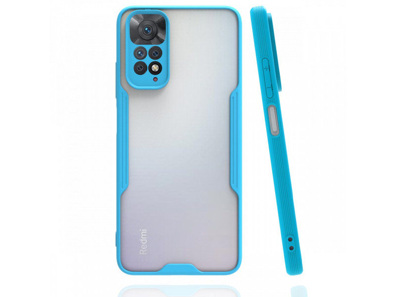 Newface Xiaomi Redmi Note 11S Kılıf Platin Silikon - Mavi