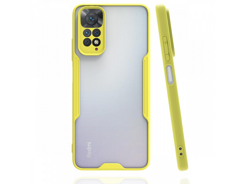 Newface Xiaomi Redmi Note 11S Kılıf Platin Silikon - Sarı