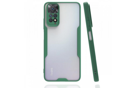 Newface Xiaomi Redmi Note 11S Kılıf Platin Silikon - Yeşil