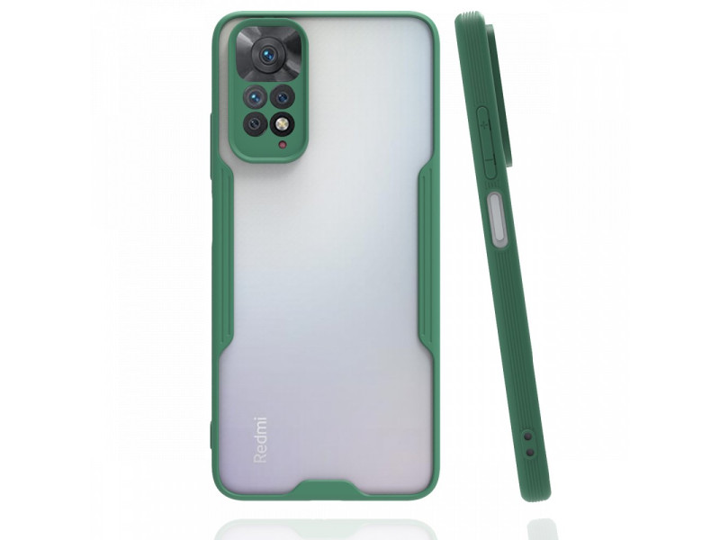Newface Xiaomi Redmi Note 11S Kılıf Platin Silikon - Yeşil