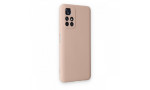Newface Xiaomi Redmi Note 11T Kılıf Nano içi Kadife Silikon - Pudra