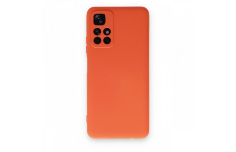 Newface Xiaomi Poco M4 Pro 5G Kılıf Nano içi Kadife Silikon - Turuncu