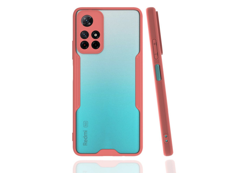 Newface Xiaomi Redmi Note 11T Kılıf Platin Silikon - Pembe