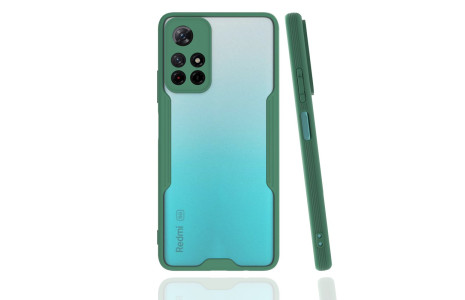 Newface Xiaomi Redmi Note 11T Kılıf Platin Silikon - Yeşil