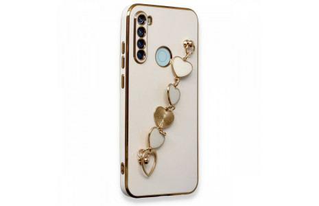 Newface Xiaomi Redmi Note 8 Kılıf Esila Silikon - Beyaz