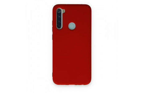 Newface Xiaomi Redmi Note 8 Kılıf Nano içi Kadife Silikon - Kırmızı