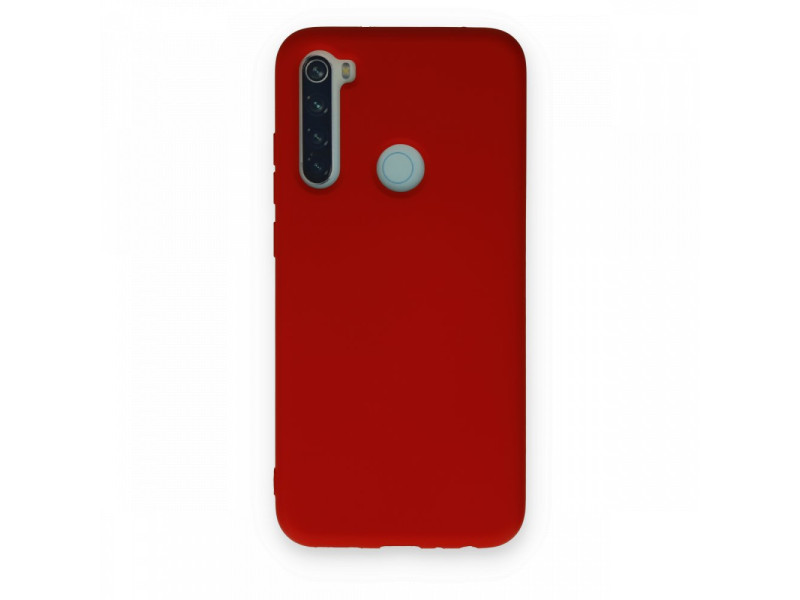 Newface Xiaomi Redmi Note 8 Kılıf Nano içi Kadife Silikon - Kırmızı