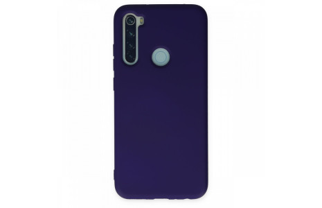Newface Xiaomi Redmi Note 8 Kılıf Nano içi Kadife Silikon - Mor