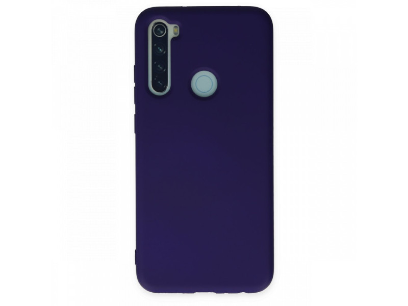Newface Xiaomi Redmi Note 8 Kılıf Nano içi Kadife Silikon - Mor