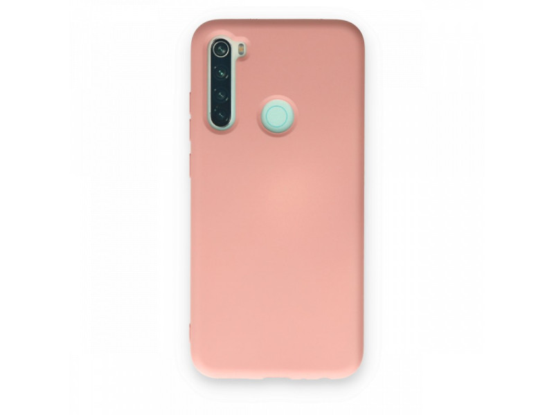 Newface Xiaomi Redmi Note 8 Kılıf Nano içi Kadife Silikon - Pudra