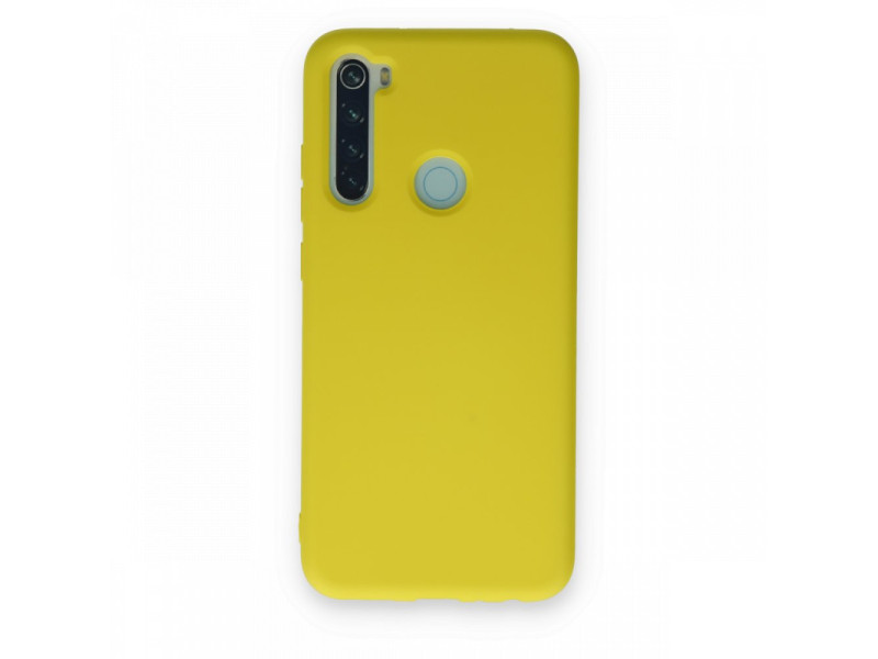 Newface Xiaomi Redmi Note 8 Kılıf Nano içi Kadife Silikon - Sarı