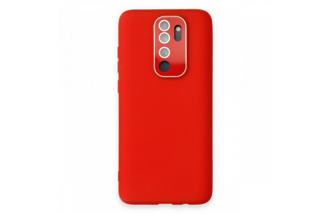 Newface Xiaomi Redmi Note 8 Pro Kılıf Lansman Glass Kapak - Kırmızı