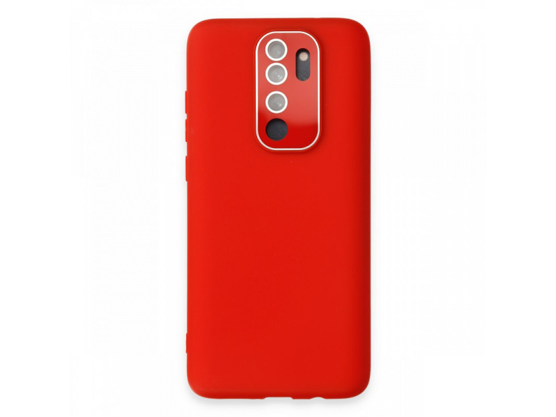 Newface Xiaomi Redmi Note 8 Pro Kılıf Lansman Glass Kapak - Kırmızı