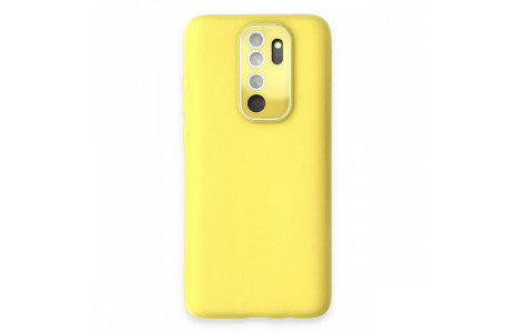 Newface Xiaomi Redmi Note 8 Pro Kılıf Lansman Glass Kapak - Sarı
