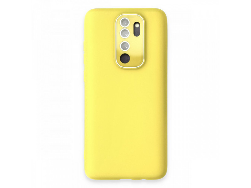 Newface Xiaomi Redmi Note 8 Pro Kılıf Lansman Glass Kapak - Sarı