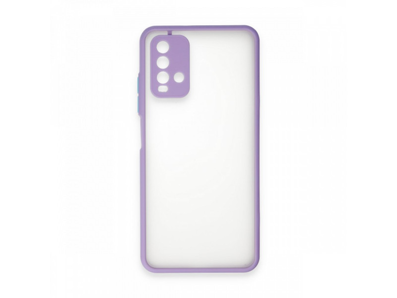 Newface Xiaomi Redmi Note 9 4G Kılıf Montreal Silikon Kapak - Mor