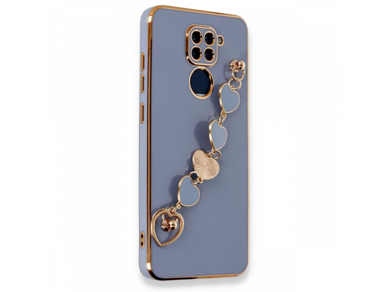 Newface Xiaomi Redmi Note 9 Kılıf Esila Silikon - Gri