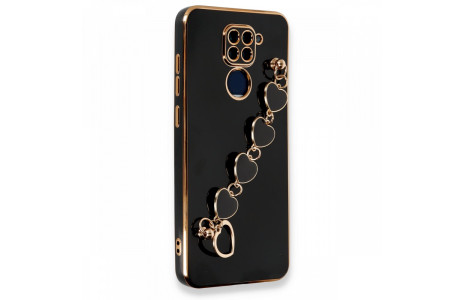 Newface Xiaomi Redmi Note 9 Kılıf Esila Silikon - Siyah