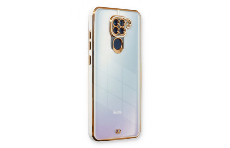 Newface Xiaomi Redmi Note 9 Kılıf Liva Lens Silikon - Beyaz
