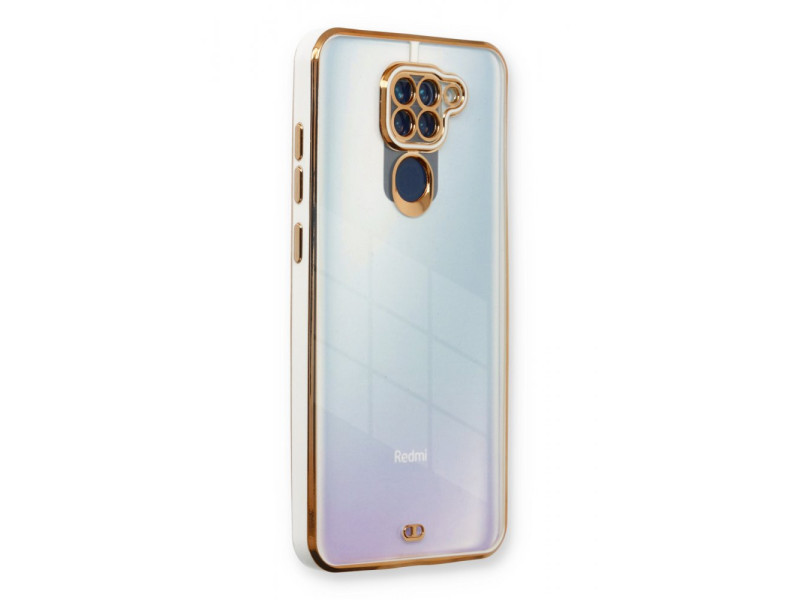Newface Xiaomi Redmi Note 9 Kılıf Liva Lens Silikon - Beyaz