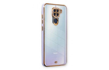 Newface Xiaomi Redmi Note 9 Kılıf Liva Lens Silikon - Lila