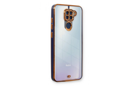 Newface Xiaomi Redmi Note 9 Kılıf Liva Lens Silikon - Mavi