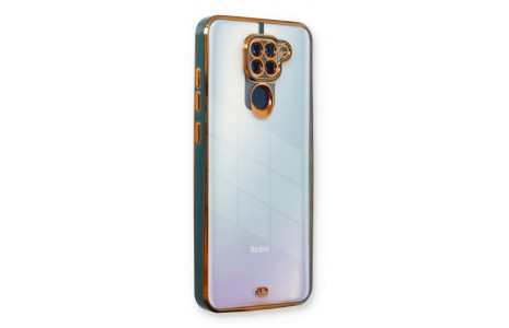 Newface Xiaomi Redmi Note 9 Kılıf Liva Lens Silikon - Yeşil