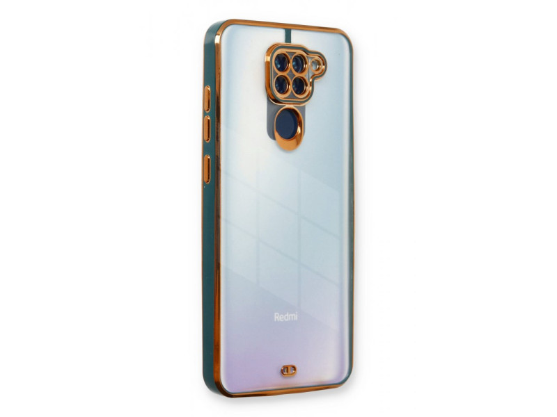 Newface Xiaomi Redmi Note 9 Kılıf Liva Lens Silikon - Yeşil
