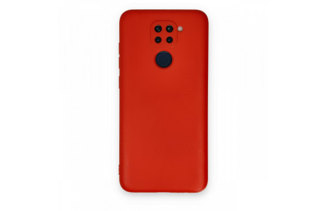 Newface Xiaomi Redmi Note 9 Kılıf Nano içi Kadife Silikon - Kırmızı