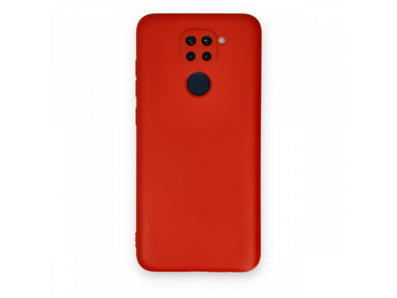 Newface Xiaomi Redmi Note 9 Kılıf Nano içi Kadife Silikon - Kırmızı