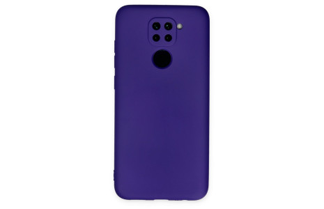 Newface Xiaomi Redmi Note 9 Kılıf Nano içi Kadife Silikon - Mor