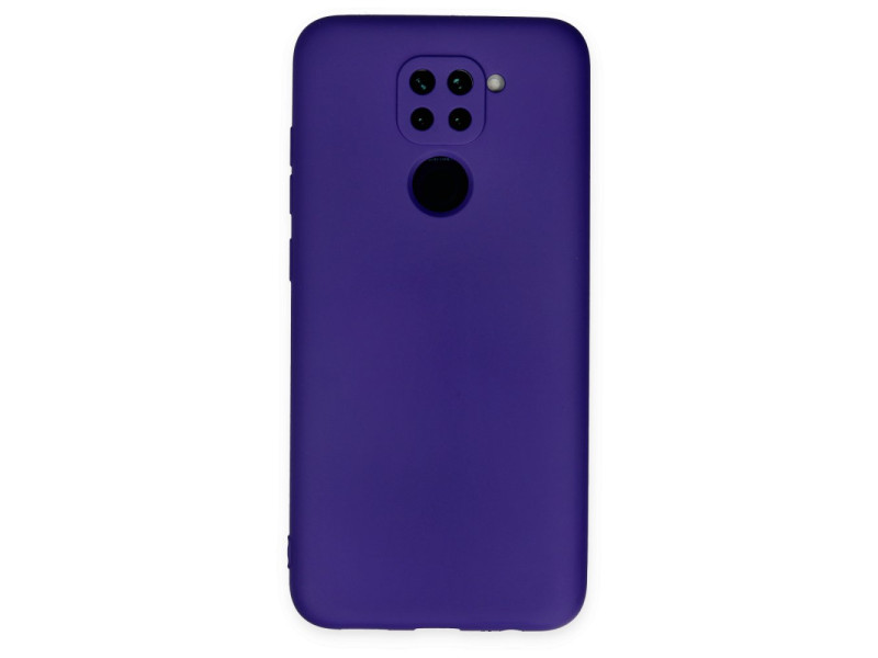 Newface Xiaomi Redmi Note 9 Kılıf Nano içi Kadife Silikon - Mor