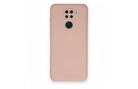 Newface Xiaomi Redmi Note 9 Kılıf Nano içi Kadife Silikon - Pudra