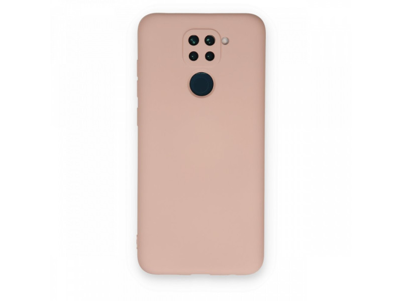 Newface Xiaomi Redmi Note 9 Kılıf Nano içi Kadife Silikon - Pudra