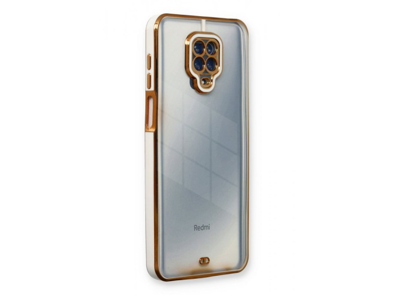 Newface Xiaomi Redmi Note 9S Kılıf Liva Lens Silikon - Beyaz