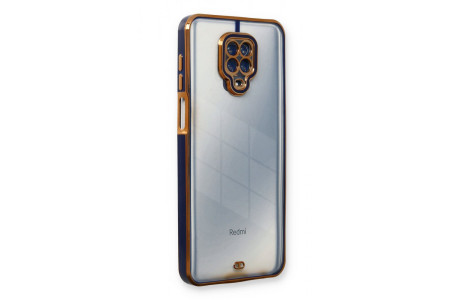 Newface Xiaomi Redmi Note 9S Kılıf Liva Lens Silikon - Mavi