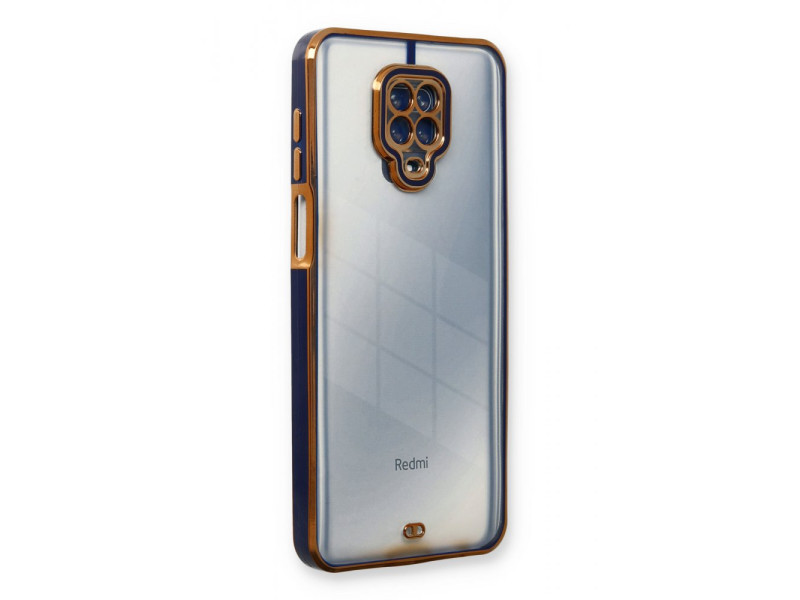 Newface Xiaomi Redmi Note 9S Kılıf Liva Lens Silikon - Mavi