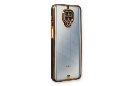 Newface Xiaomi Redmi Note 9S Kılıf Liva Lens Silikon - Siyah