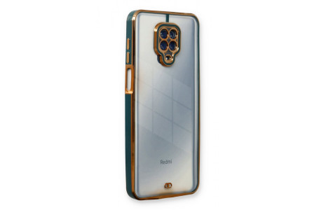 Newface Xiaomi Redmi Note 9S Kılıf Liva Lens Silikon - Yeşil