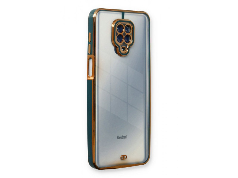 Newface Xiaomi Redmi Note 9 Pro Kılıf Liva Lens Silikon - Yeşil