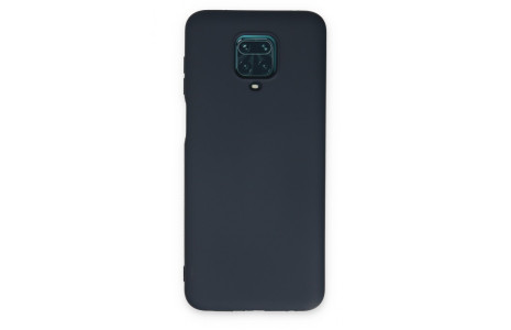Newface Xiaomi Redmi Note 9 Pro Kılıf Nano içi Kadife Silikon - Lacivert