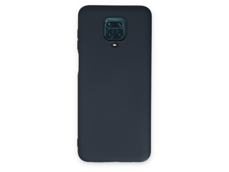 Newface Xiaomi Redmi Note 9 Pro Kılıf Nano içi Kadife Silikon - Lacivert