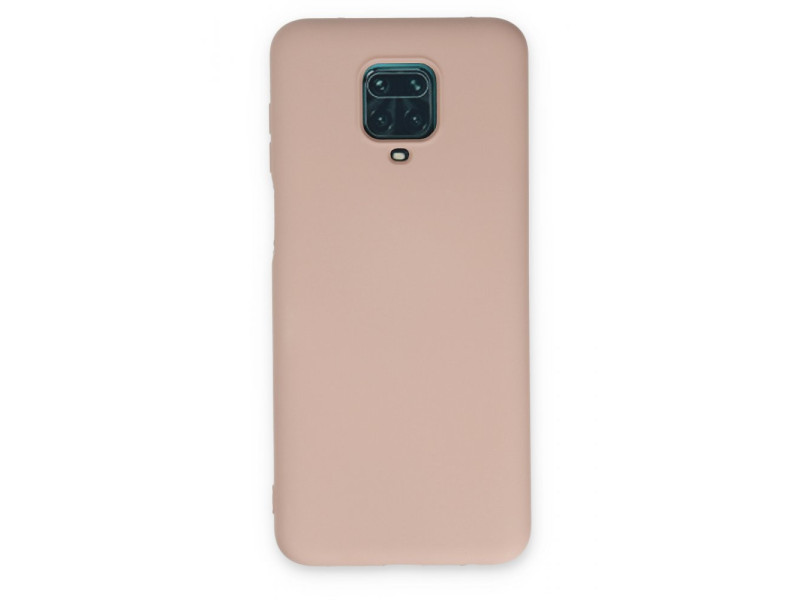 Newface Xiaomi Redmi Note 9 Pro Kılıf Nano içi Kadife Silikon - Pudra