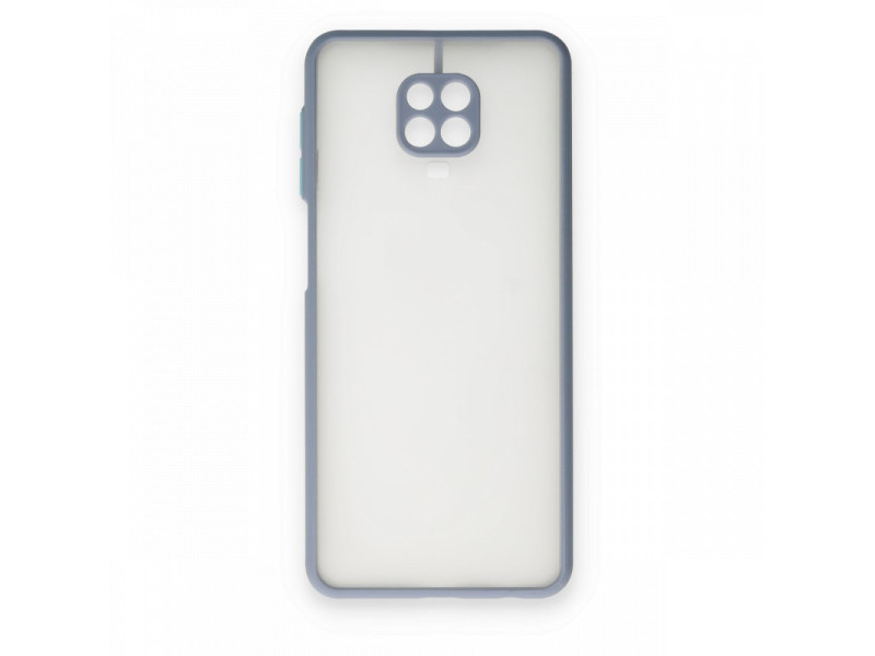 Newface Xiaomi Redmi Note 9S Kılıf Montreal Silikon Kapak - Gri